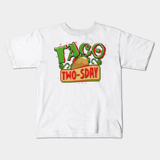 Taco Twosday Kids T-Shirt by SoCalmama Creations